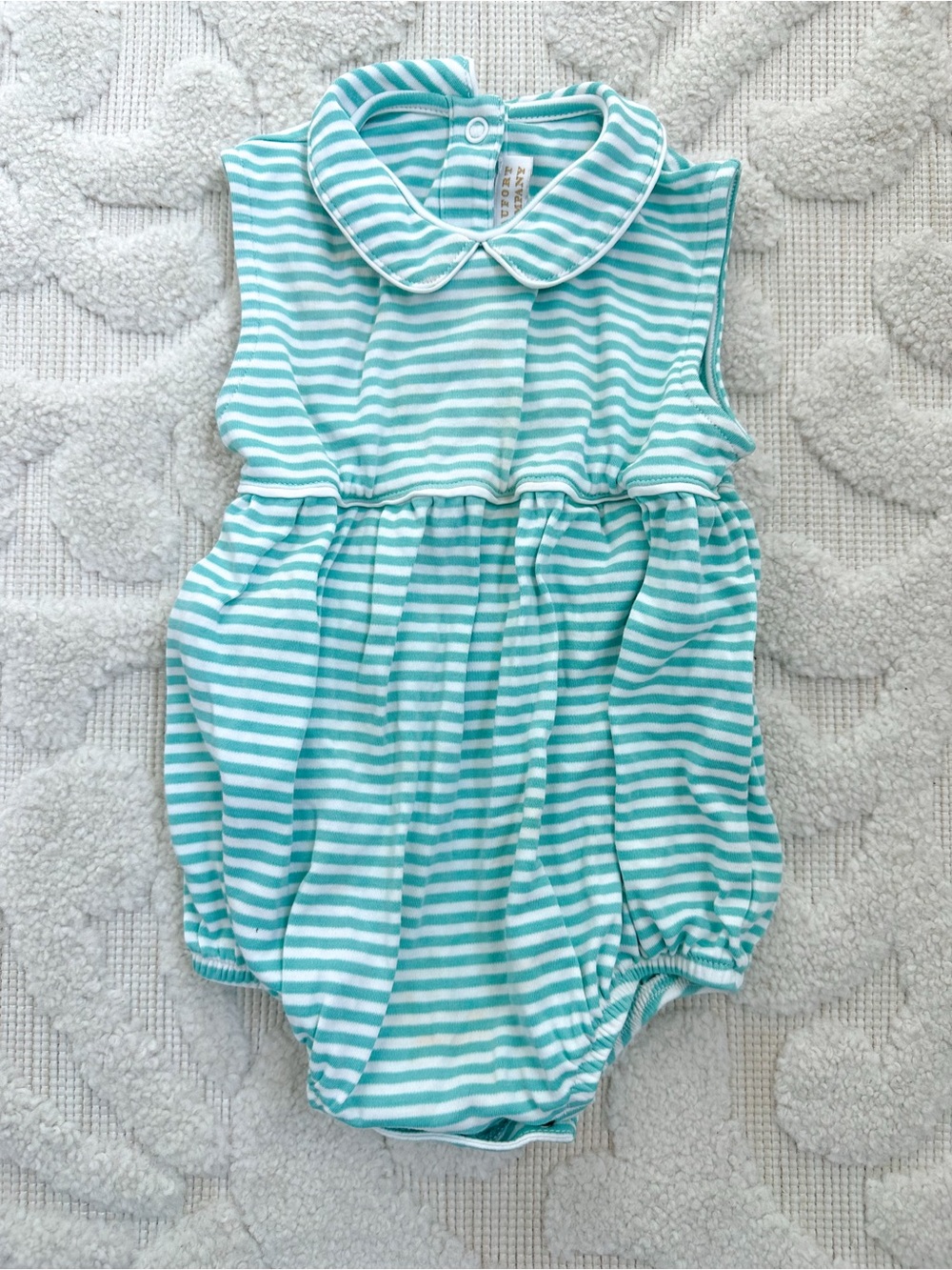 The Beaufort Bonnet Company striped bubble 12-18m